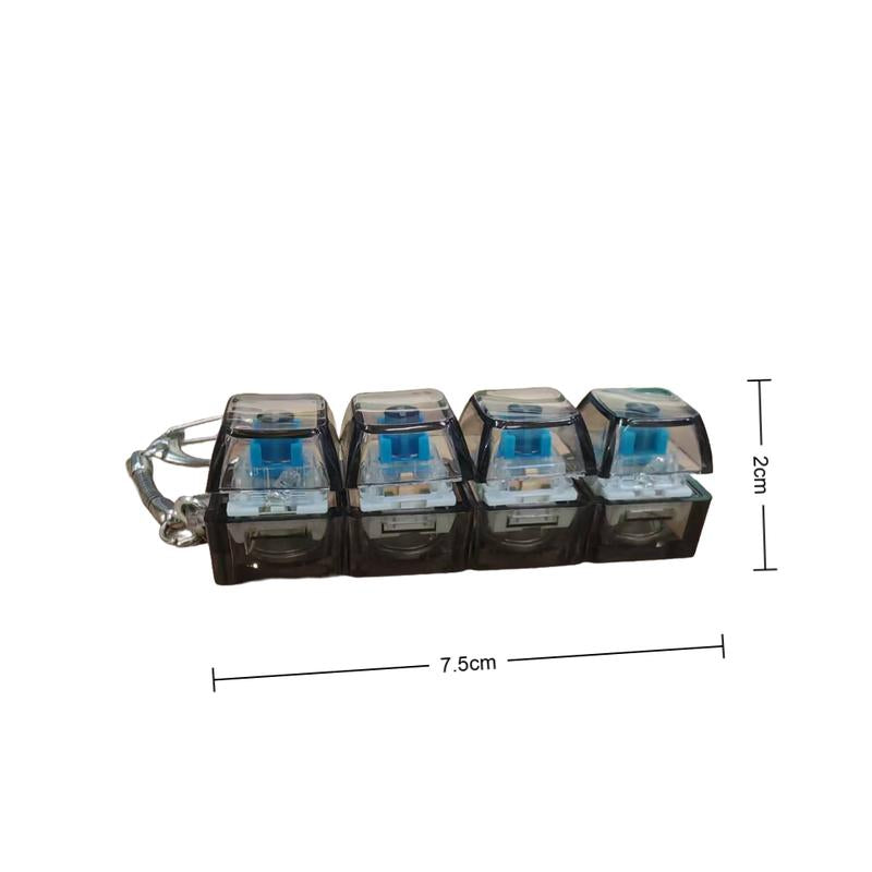 LED Mini Keyboard Keychain – Mechanical Style Stress Relief Toy