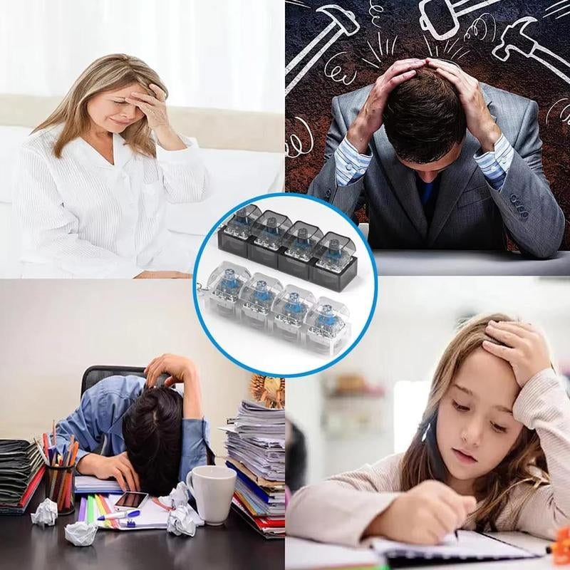 Fingertip Toy LED Keyboard Keychain, Edc Fingertip Clicker, Stress Relief Keychain, Fun Pendant for Boys and Girls, Christmas New Year Gift