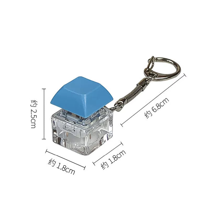 Key Switch Keychain Shaft Tester Mechanical Keyboard Fidget Button Fidget Button Finger Toys Relief Stress Gifts for Adults